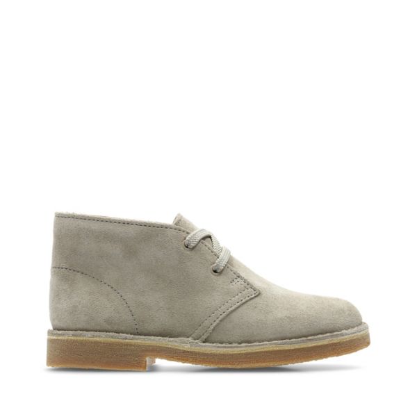Clarks Boys Desert Boot Casual Shoes Sand Suede | CA-5214096